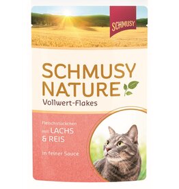 Kattovit Schmusy Vollwert Flakes Lachs & Reis 100gP