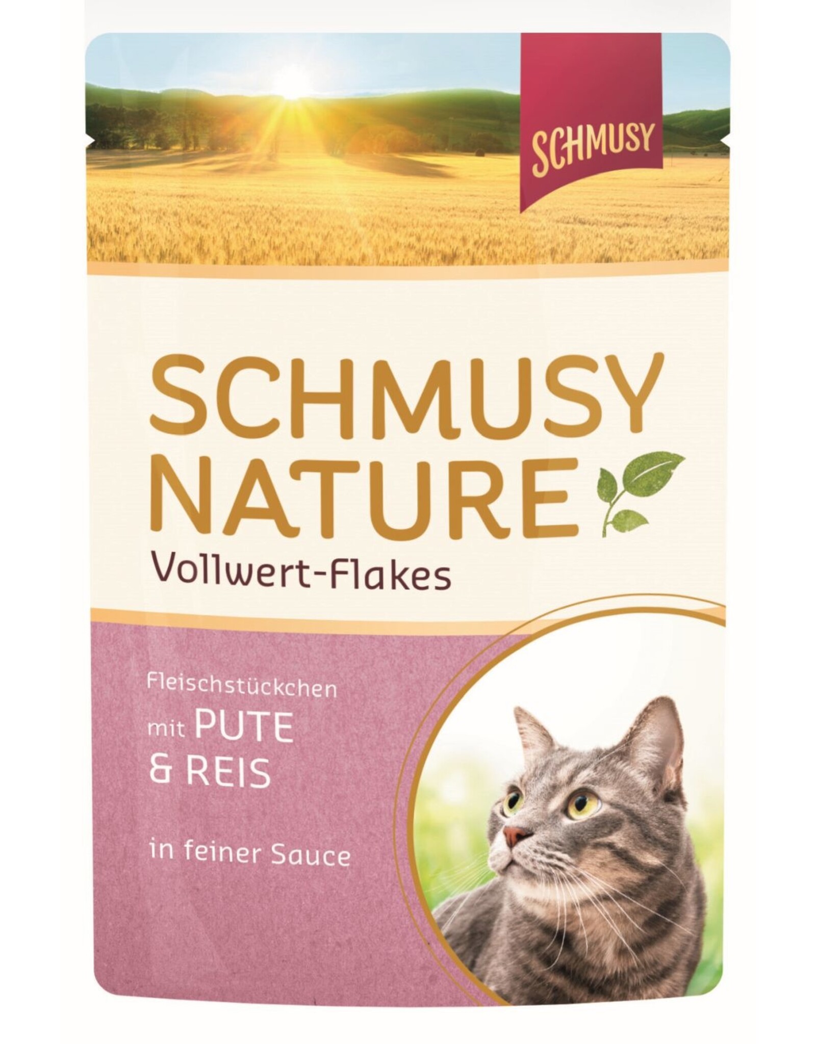 Kattovit Schmusy Vollwert Flakes Pute & Reis 100gP