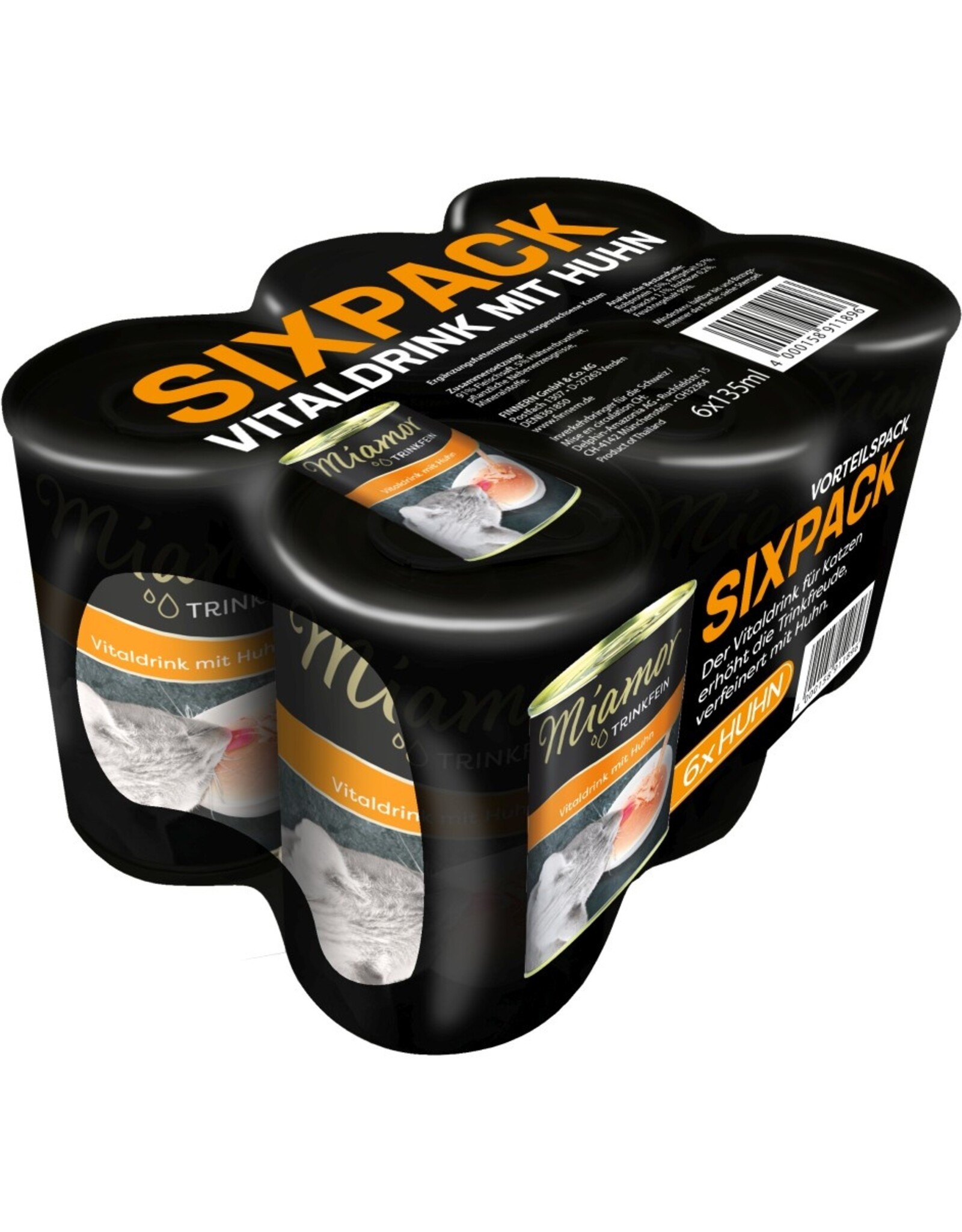 Kattovit Miamor Trinkfein Vitaldrink Huhn Sixpack 6x135ml
