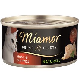 Kattovit Miamor Feine Filets Naturelle Huhn & Shrimps 80g