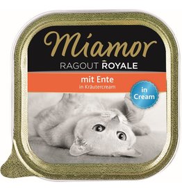 Kattovit Miamor Ragout Royale Cream Ente in Kräutercream 100g Schale
