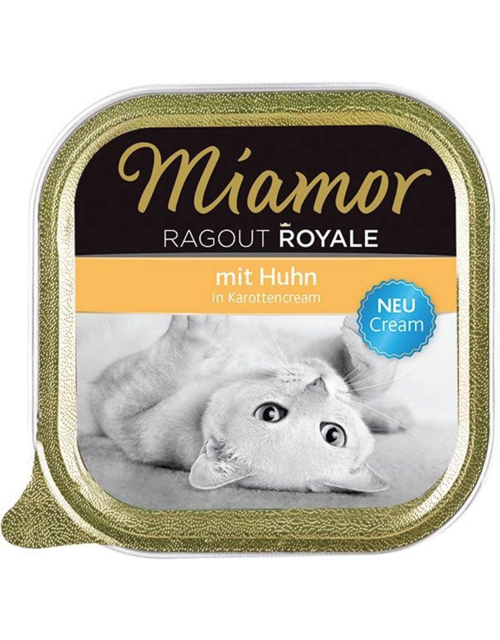 Kattovit Miamor Ragout Royale Cream Huhn in Karottencream 100g Schale
