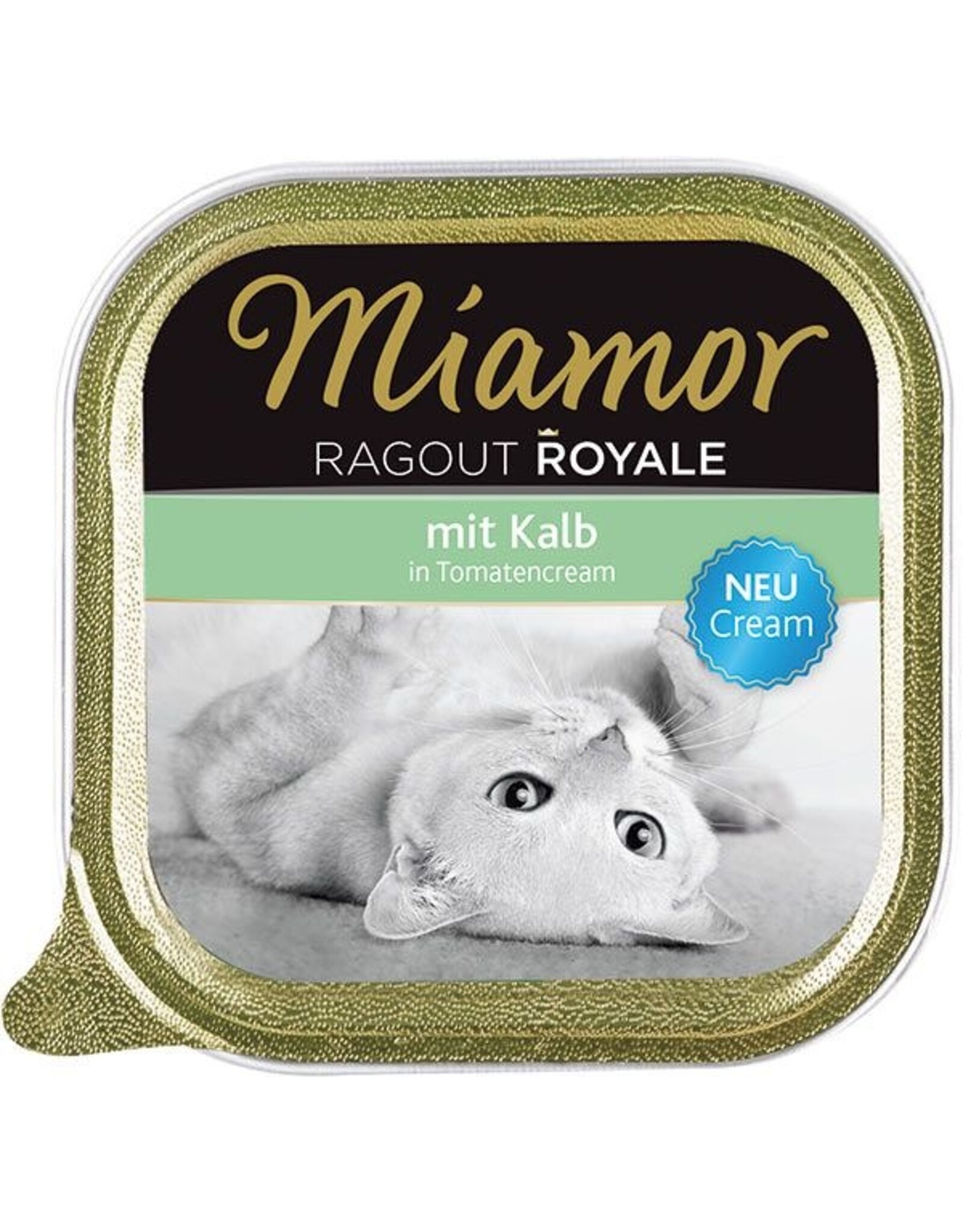 Kattovit Miamor Ragout Royale Cream Kalb in Tomatencream 100g Schale