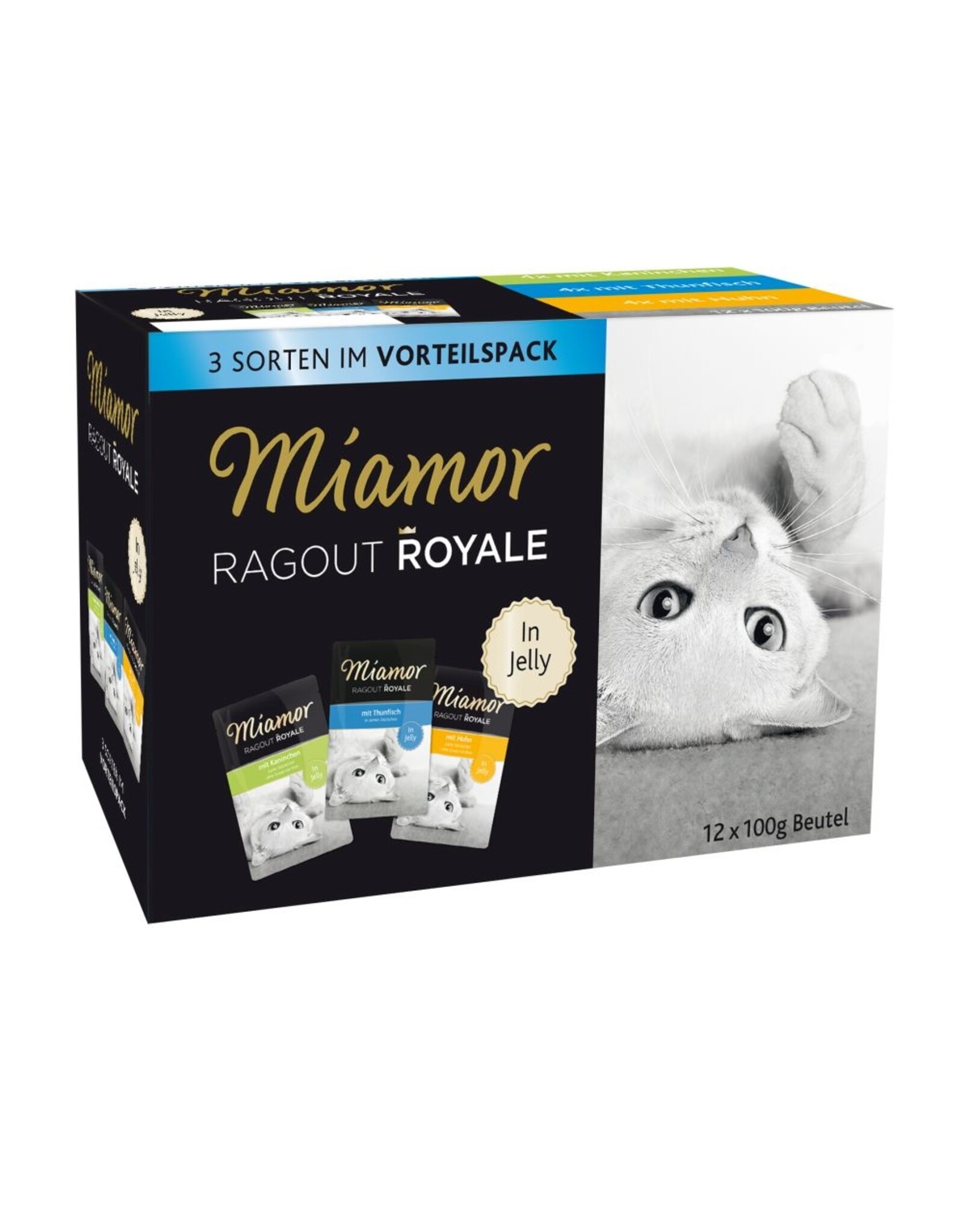 Kattovit Miamor Ragout Royal Jelly Miltipack 12x100g Frischebeutel