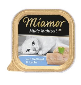 Kattovit Miamor Milde Mahlzeit Geflügel & Lachs 100g