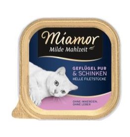 Kattovit Miamor Milde Mahlzeit Geflügel & Schinken 100g