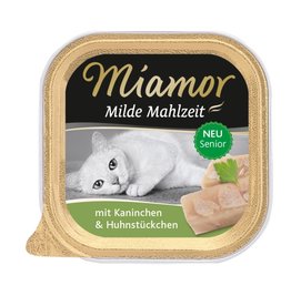 Kattovit Miamor Milde Mahlzeit Senior Kaninchen & Huhnstückchen 100g