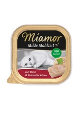 Kattovit Miamor Milde Mahlzeit Senior Rind & Huhnstückchen 100g