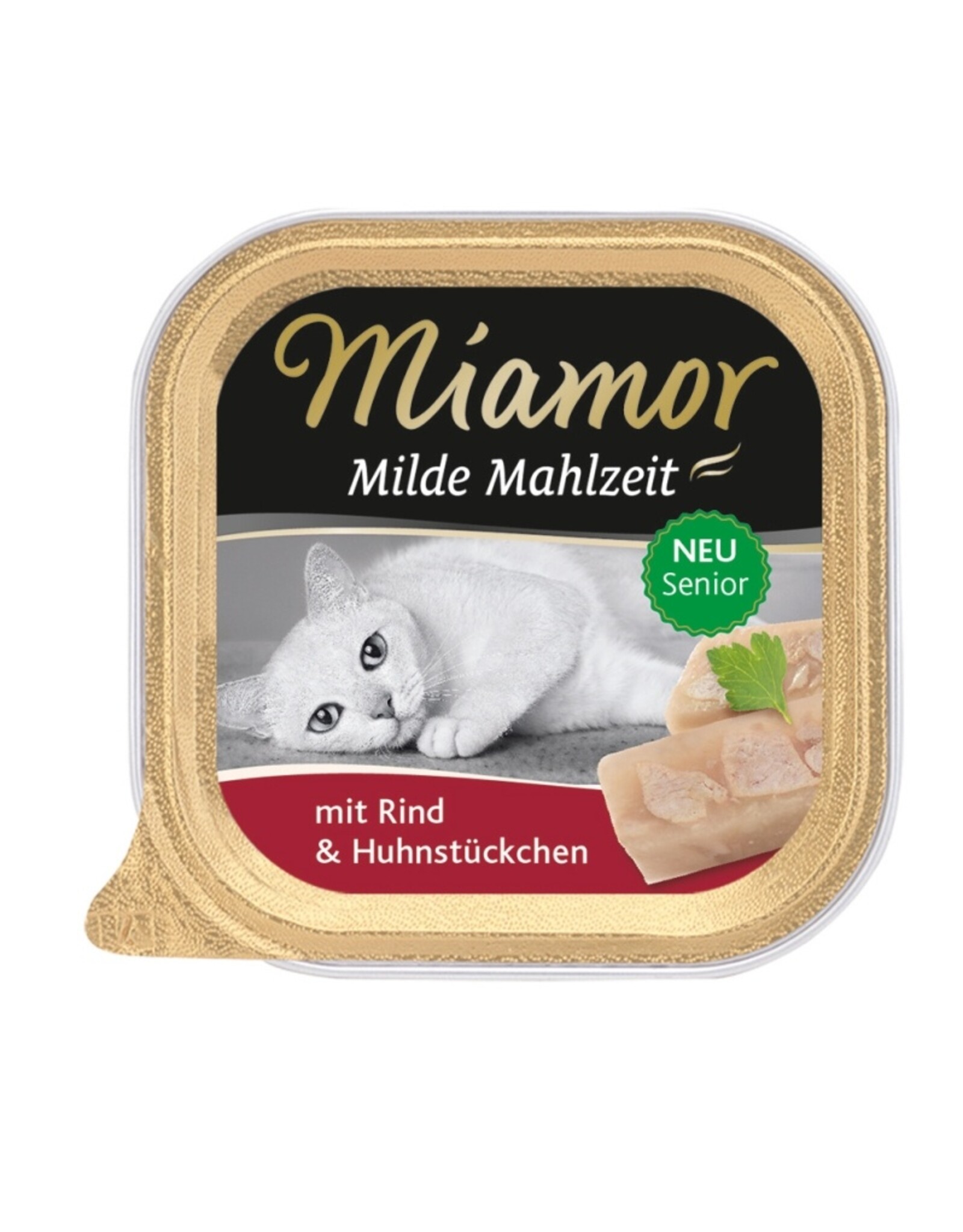 Kattovit Miamor Milde Mahlzeit Senior Rind & Huhnstückchen 100g