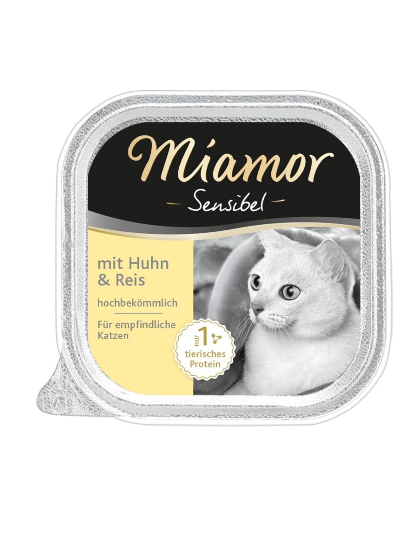 Kattovit Miamor Schale Sensibel Huhn & Reis 100g