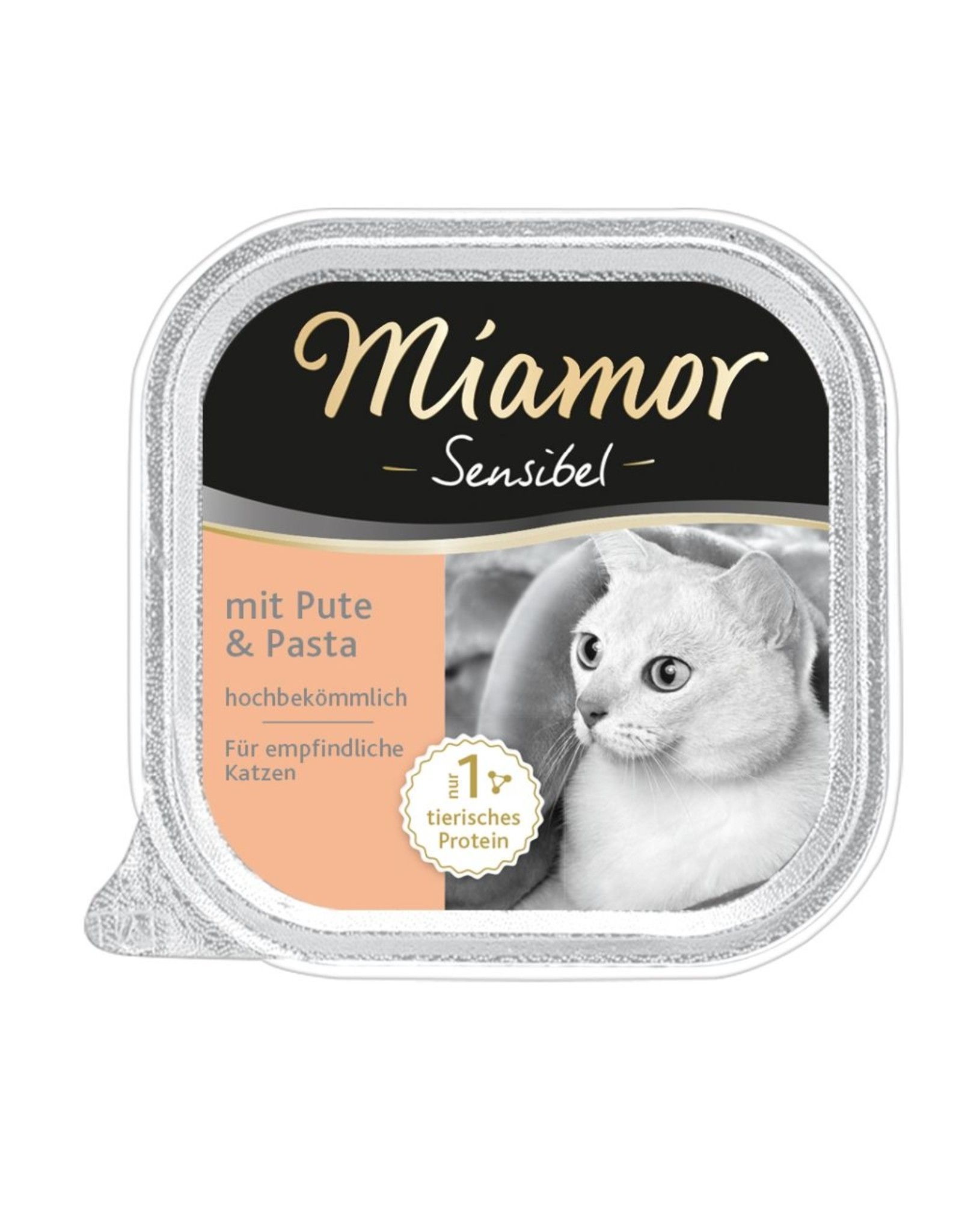 Kattovit Miamor Schale Sensibel Pute & Pasta 100g
