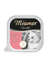 Kattovit Miamor Schale Sensibel Rind & Reis 100g