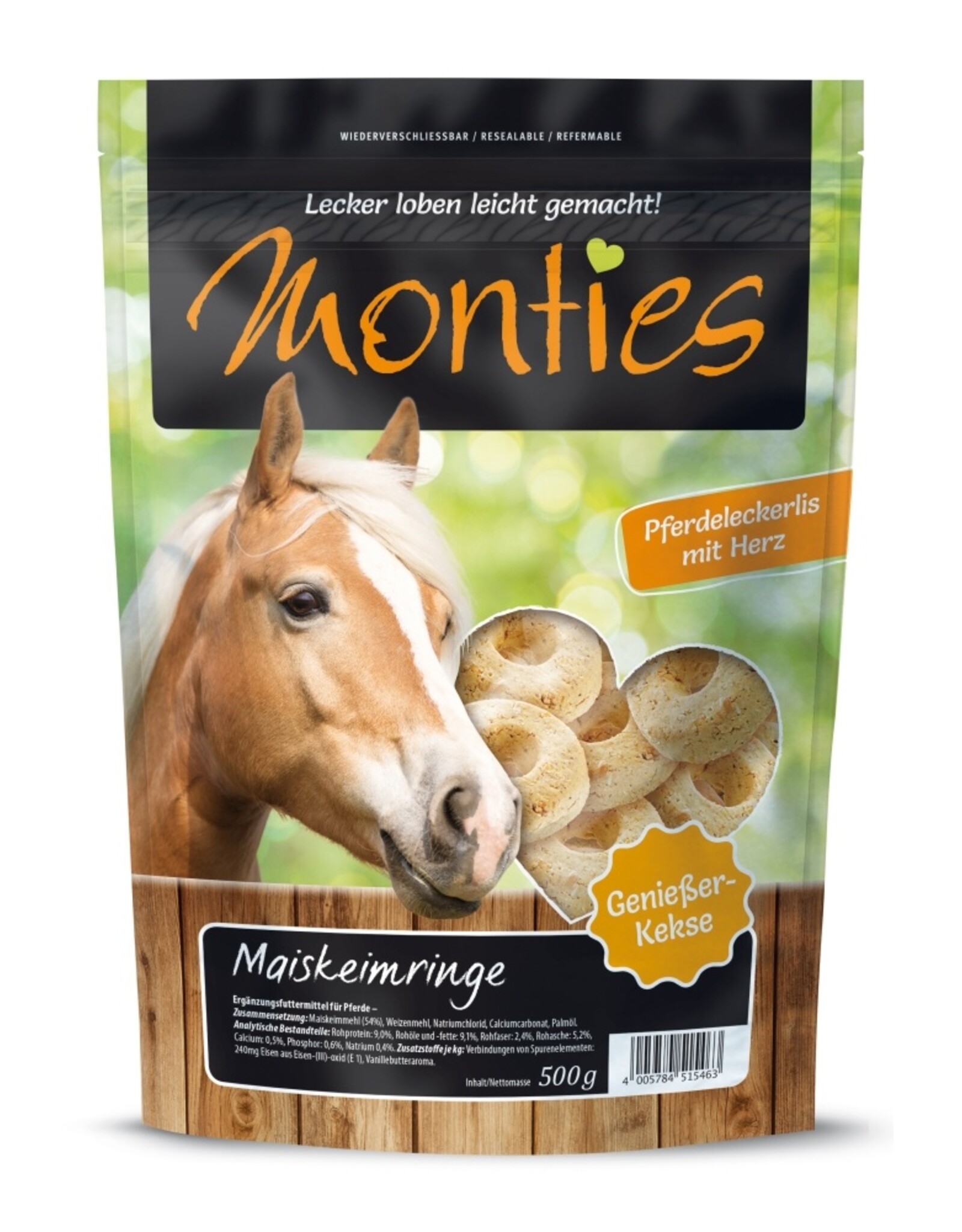 Allco Allco Monties Pferde Snack Maiskeimringe - gebacken 500g
