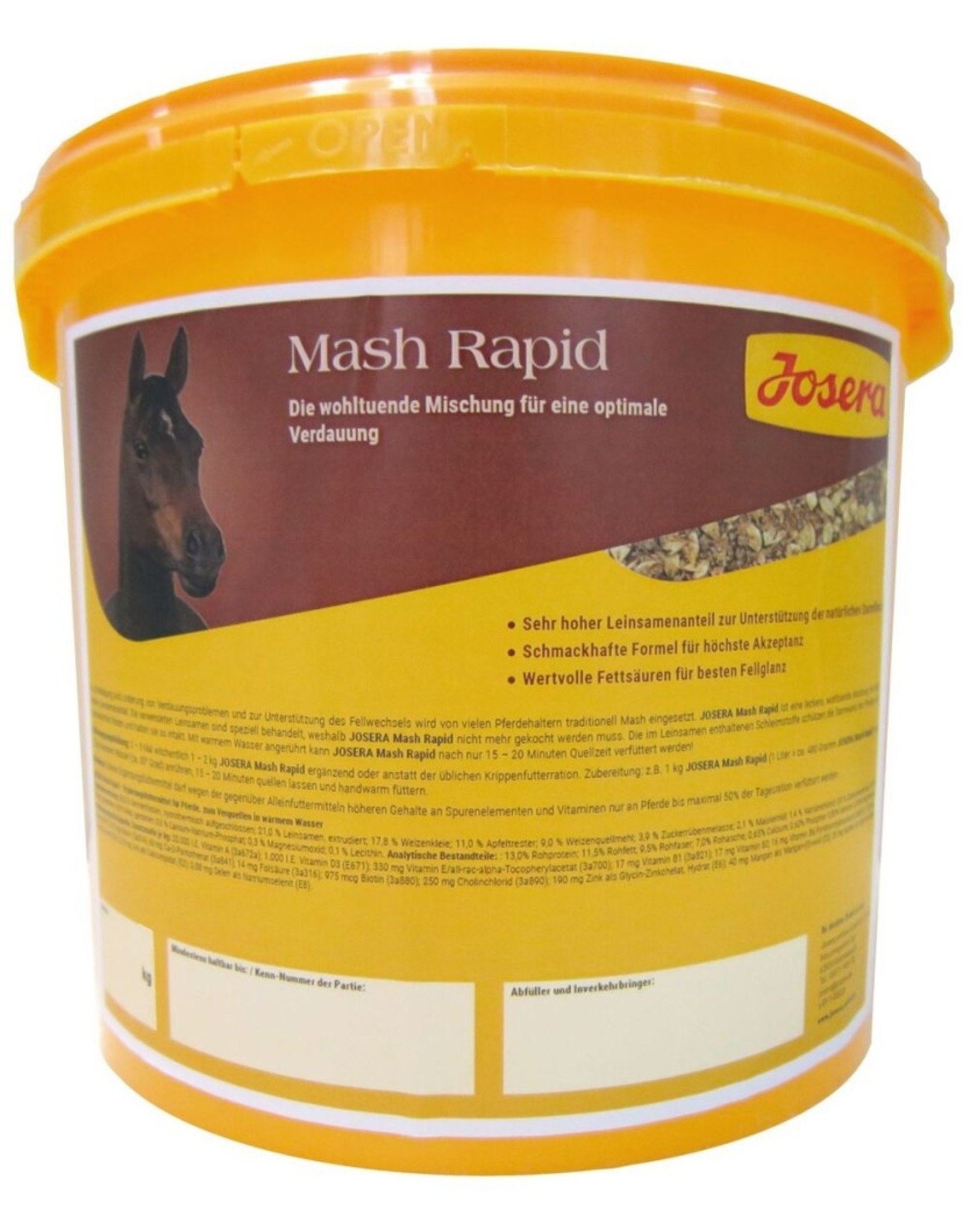 Josera Josera Pferd Mash Rapid 2kg Eimer