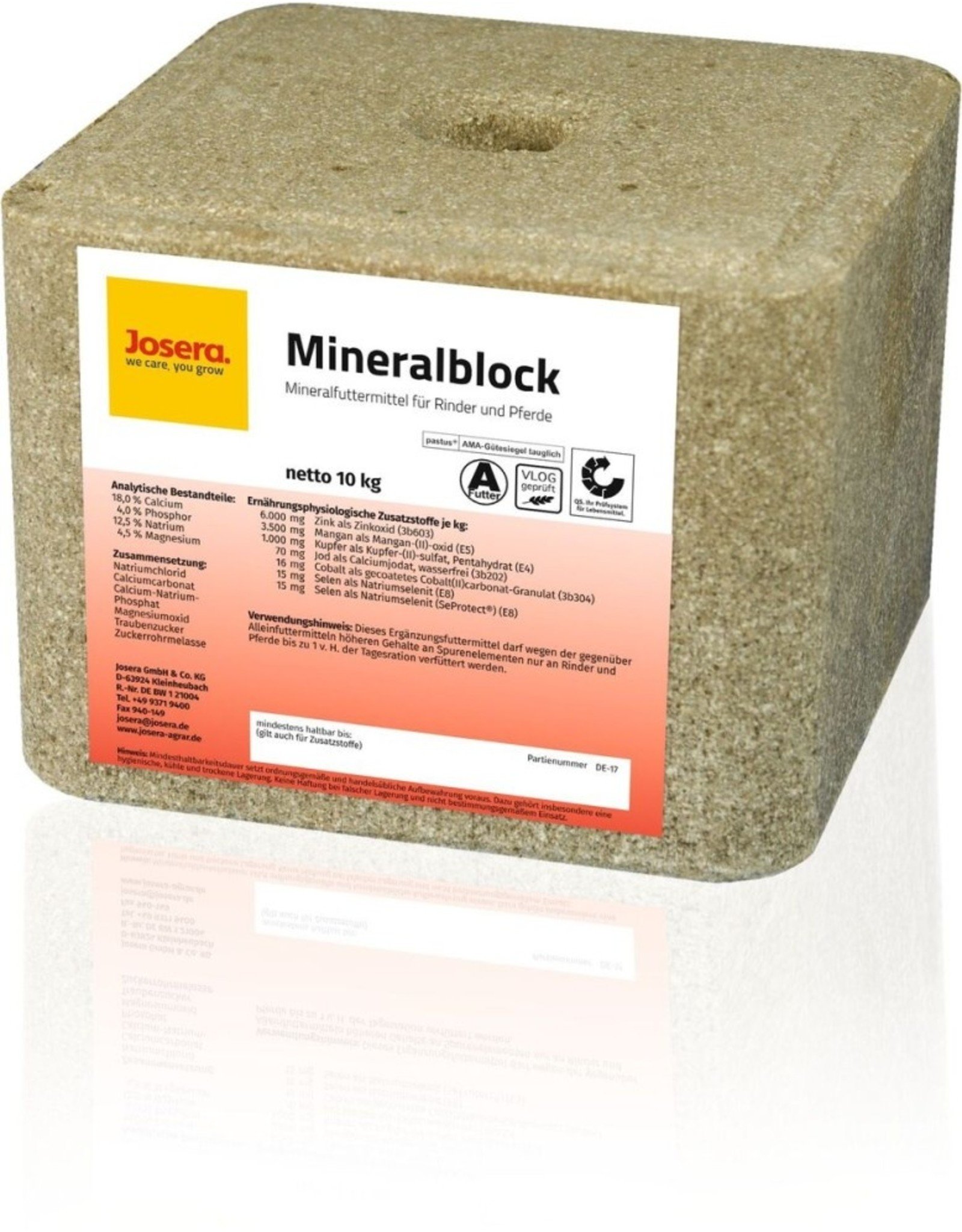 Josera Josera petfood, Pferd, Mineralblock 10kg