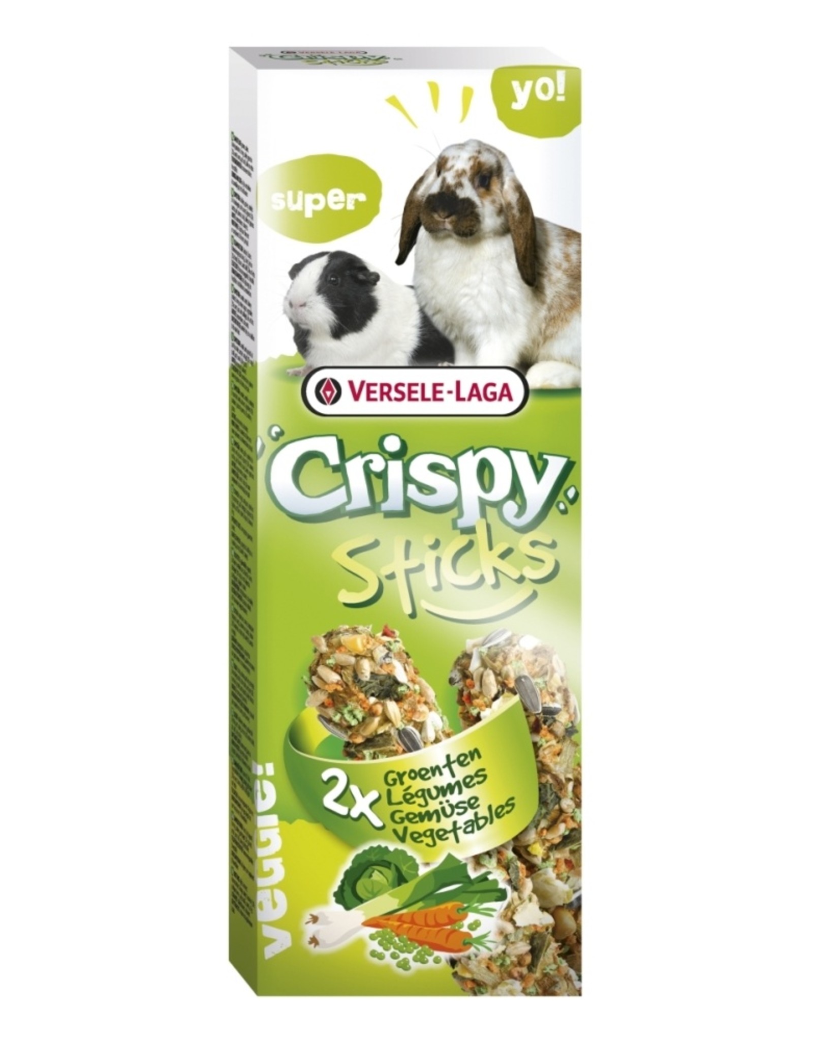 Versele-Laga Crispy Sticks Kaninchen-Meerschweinchen Gemüse 2 Stück 110g