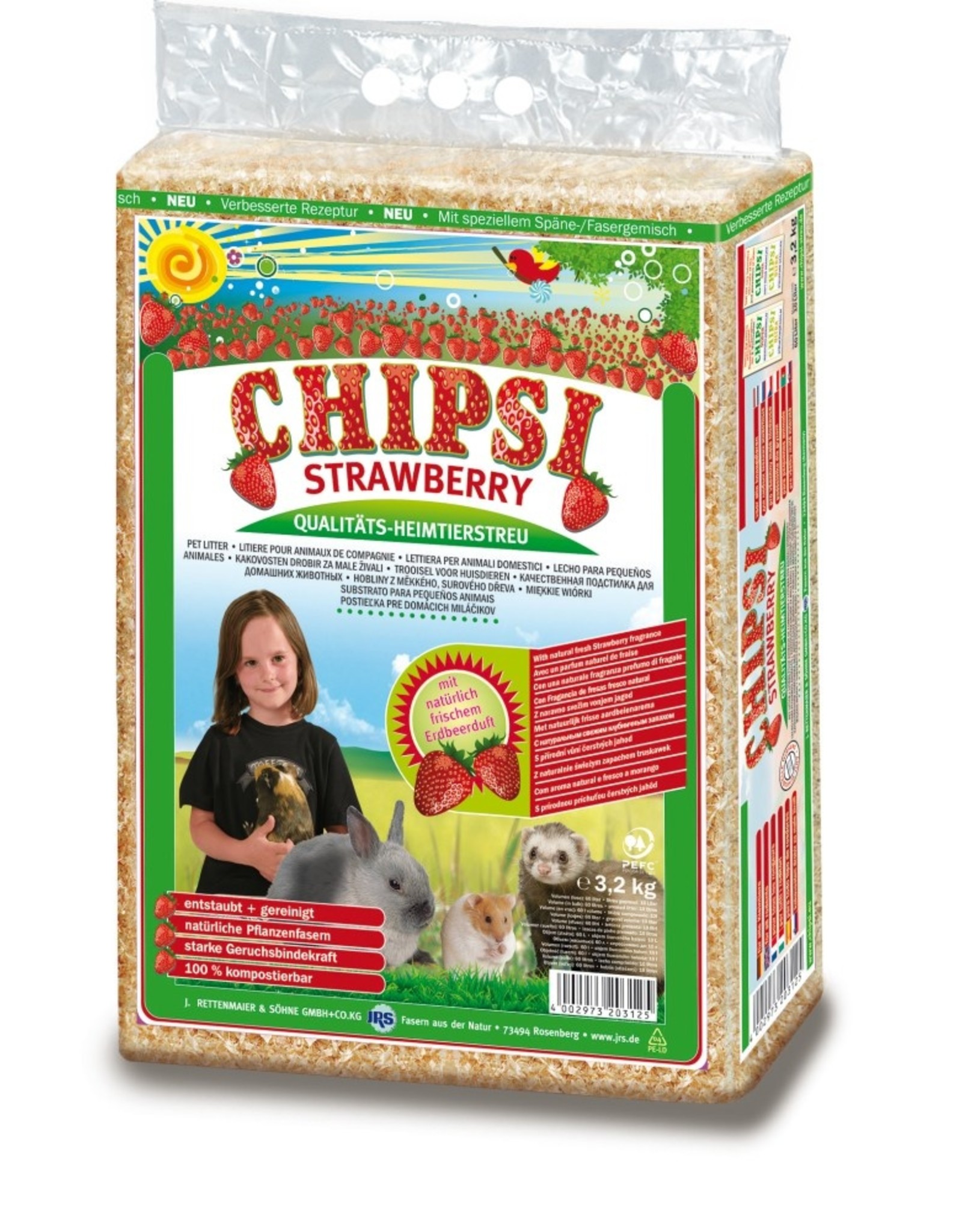 Chipsi Chipsi Strawberry Hobelspäne 60l