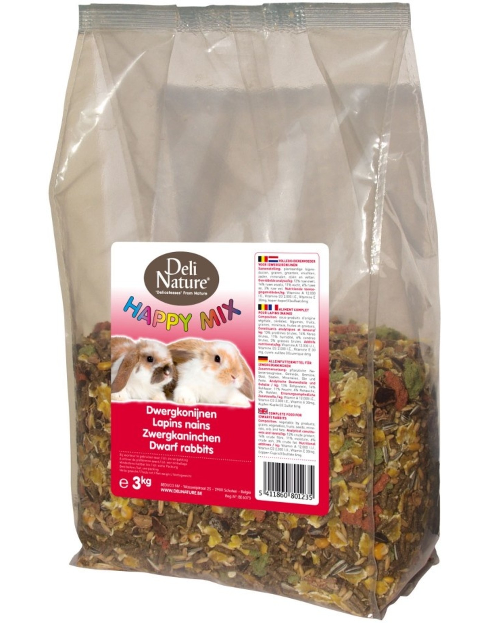 Deli Nature Beduco Deli Nature Happymix Kaninchen 3 kg