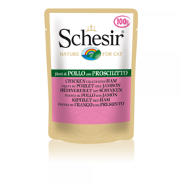 Schesir Schesir Hühnerfilet & Schinken 100g Frischebeutel