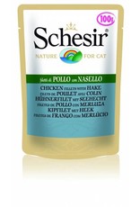 Schesir Schesir Cat Huhn mit Seehecht 100g