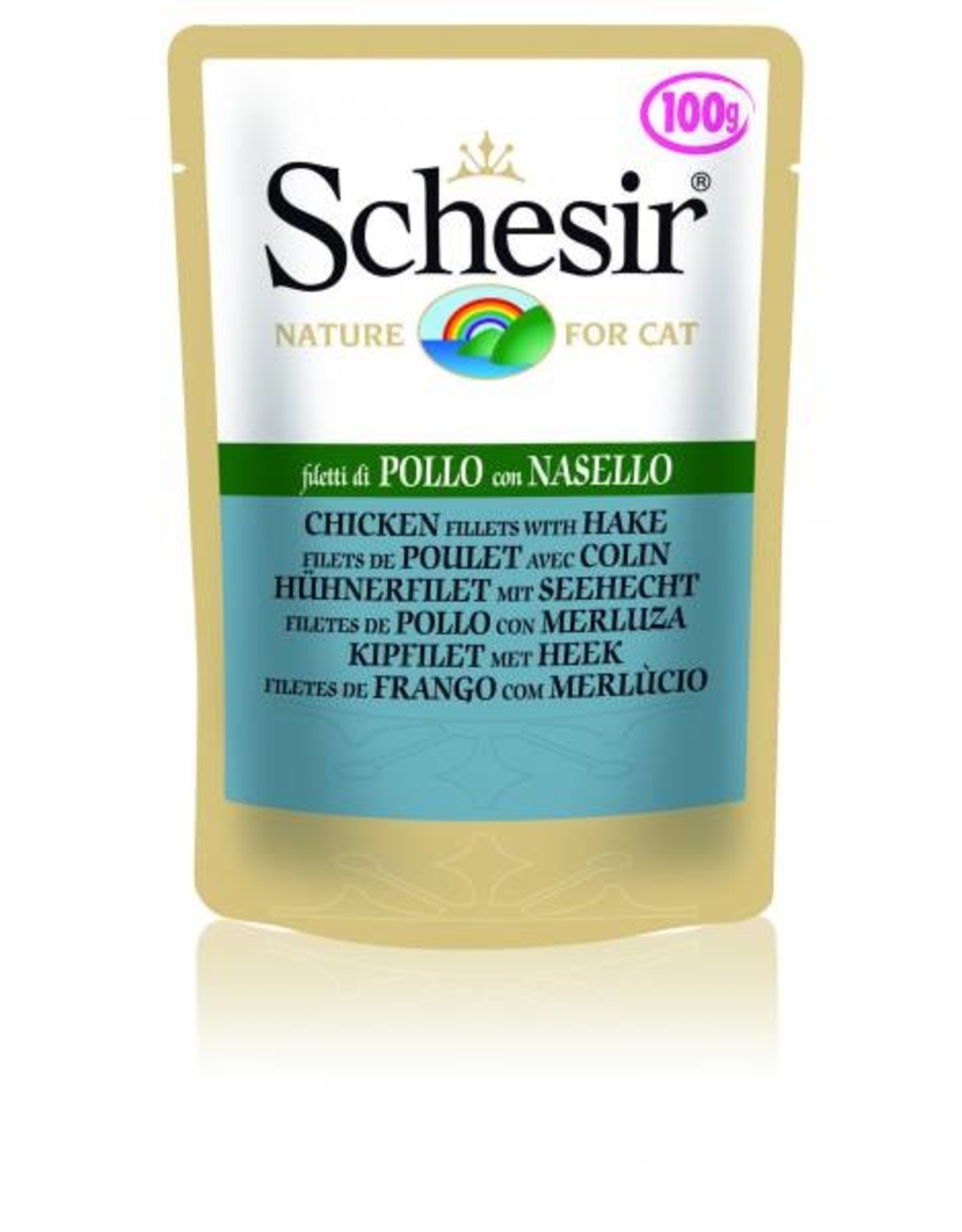 Schesir Schesir Cat Huhn mit Seehecht 100g