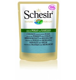 Schesir Schesir Cat Huhn mit Seehecht 100g
