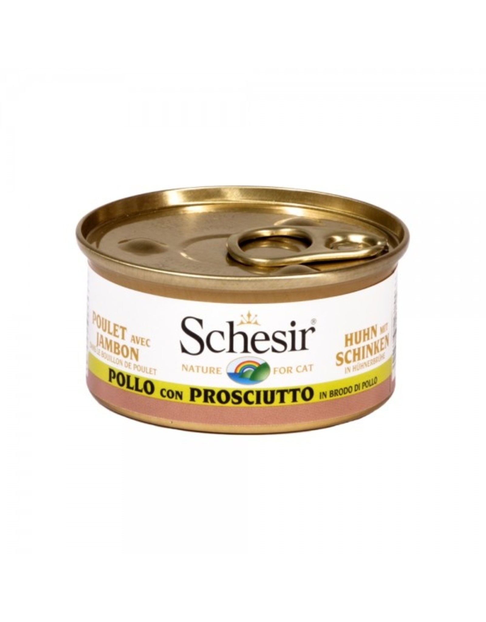 Schesir Schesir Huhn & Schinken in Brühe 70g Dose