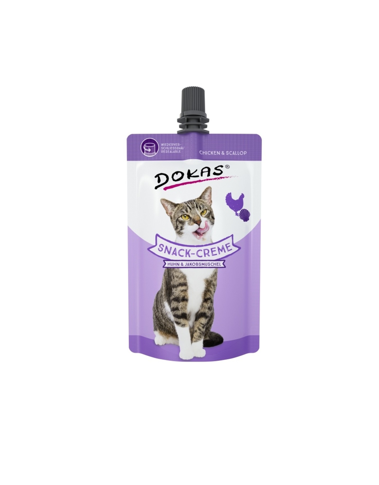 Dokas Dokas Snack-Creme Huhn & Jakobsmuschel  90 g