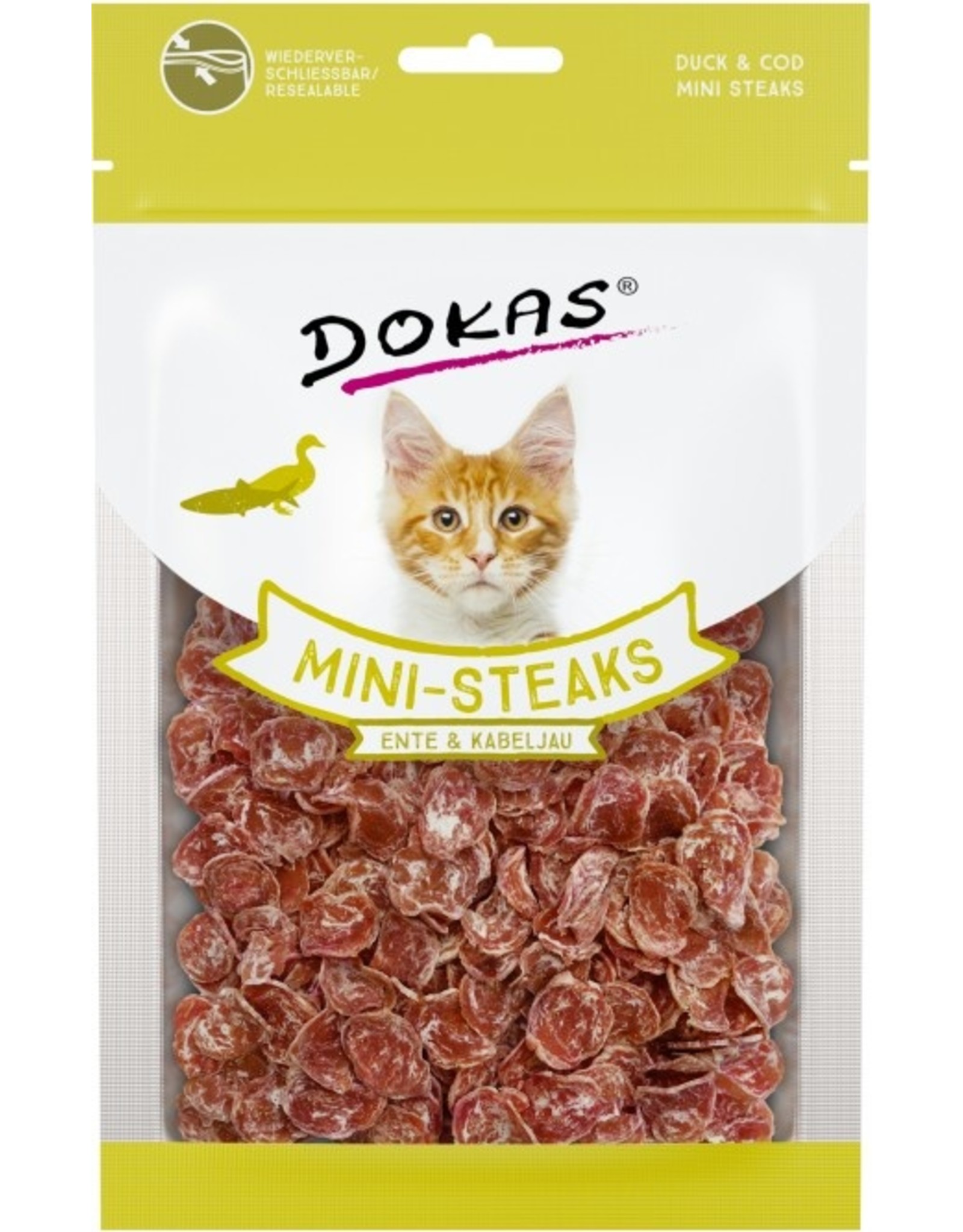 Dokas Dokas Snack Ministeak Ente & Kabeljau 40g
