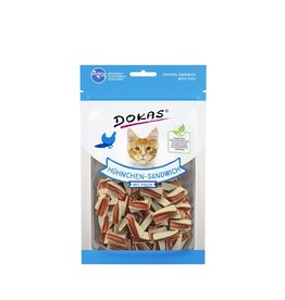 Dokas Dokas Cat Snack Hühnchen Sandwich mit Fisch 70g
