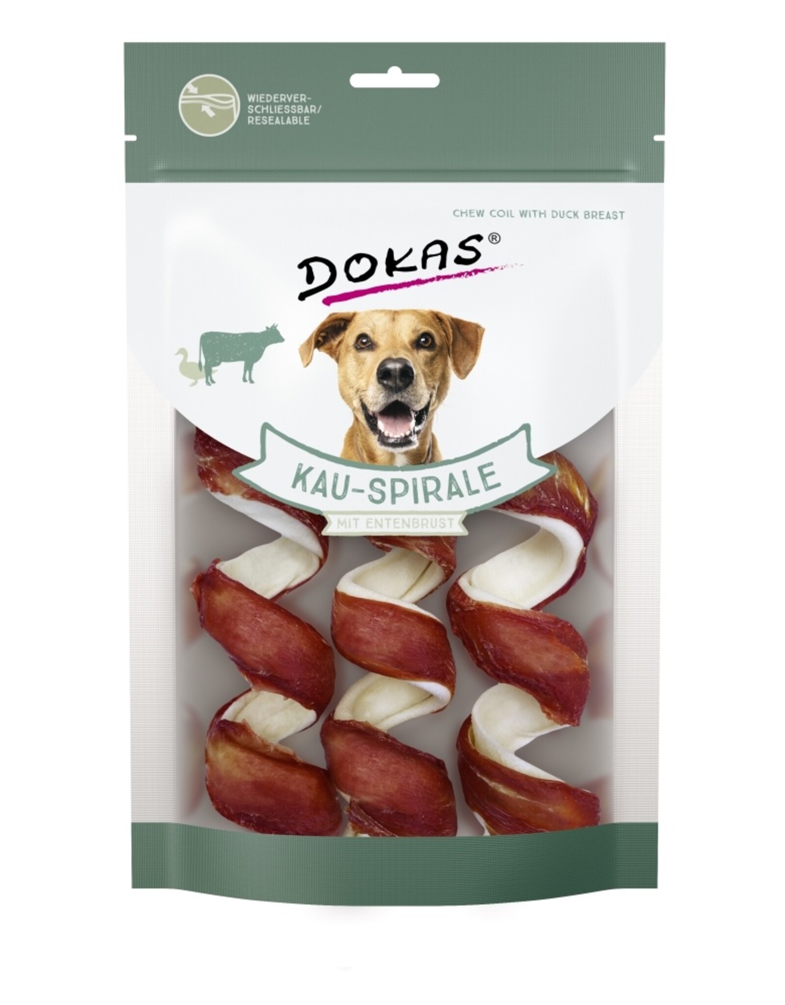Dokas Dokas Kau-Spirale mit Entenbrustbrust 3 St. 110 g