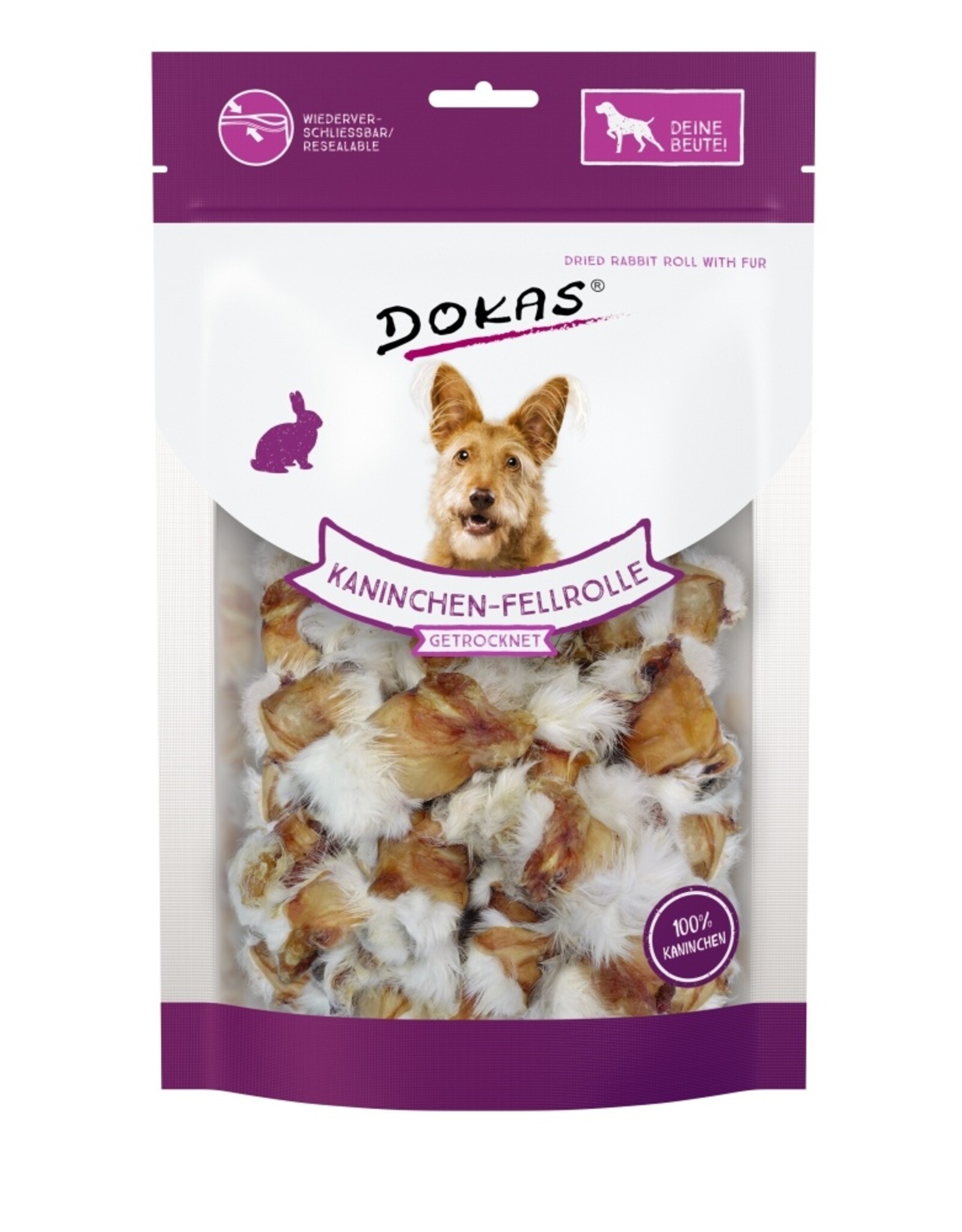 Dokas Dokas Kaninchen-Rolle mit Fell 100 g