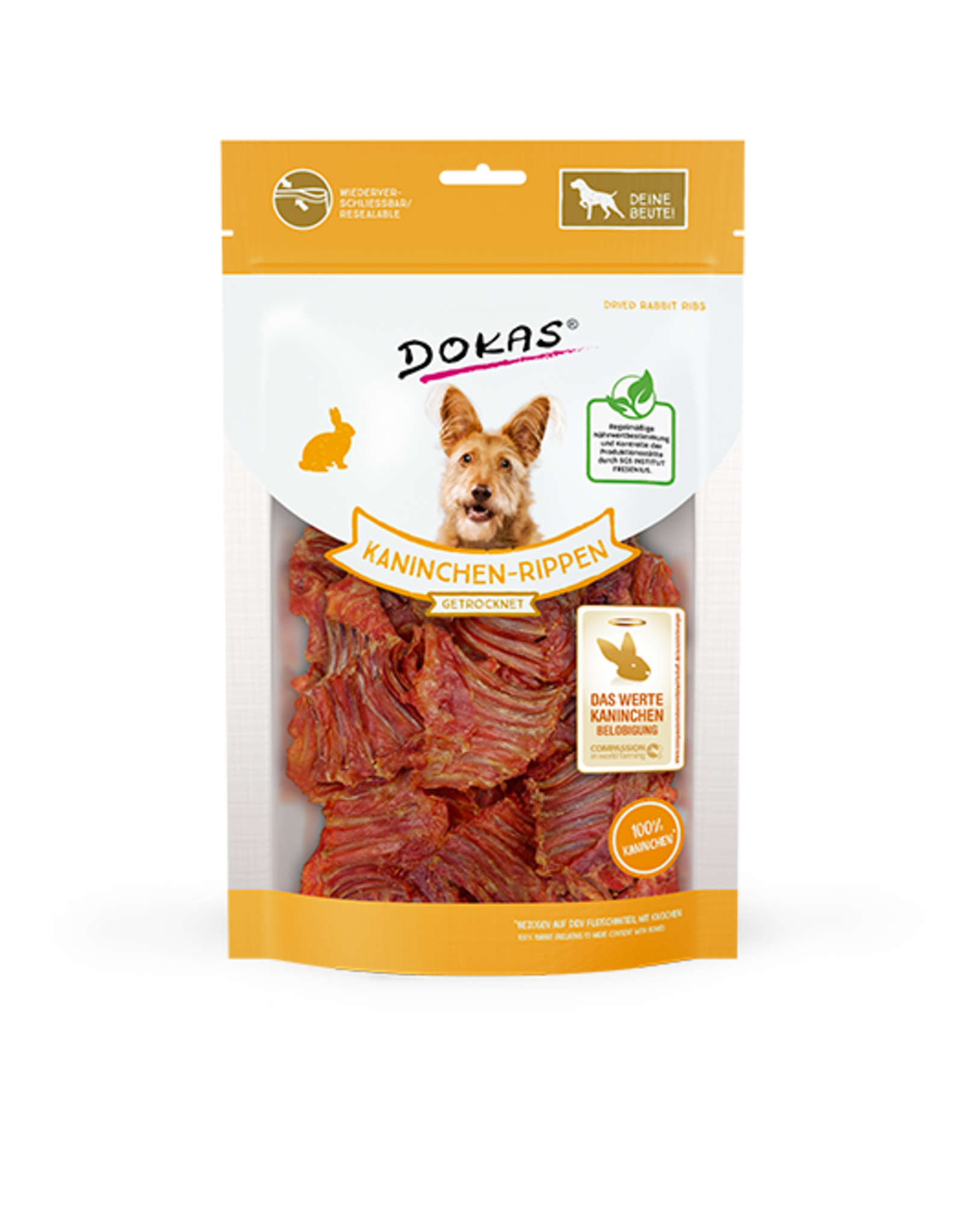 Dokas Dokas Kaninchen-Rippen mit Fleich 100 g