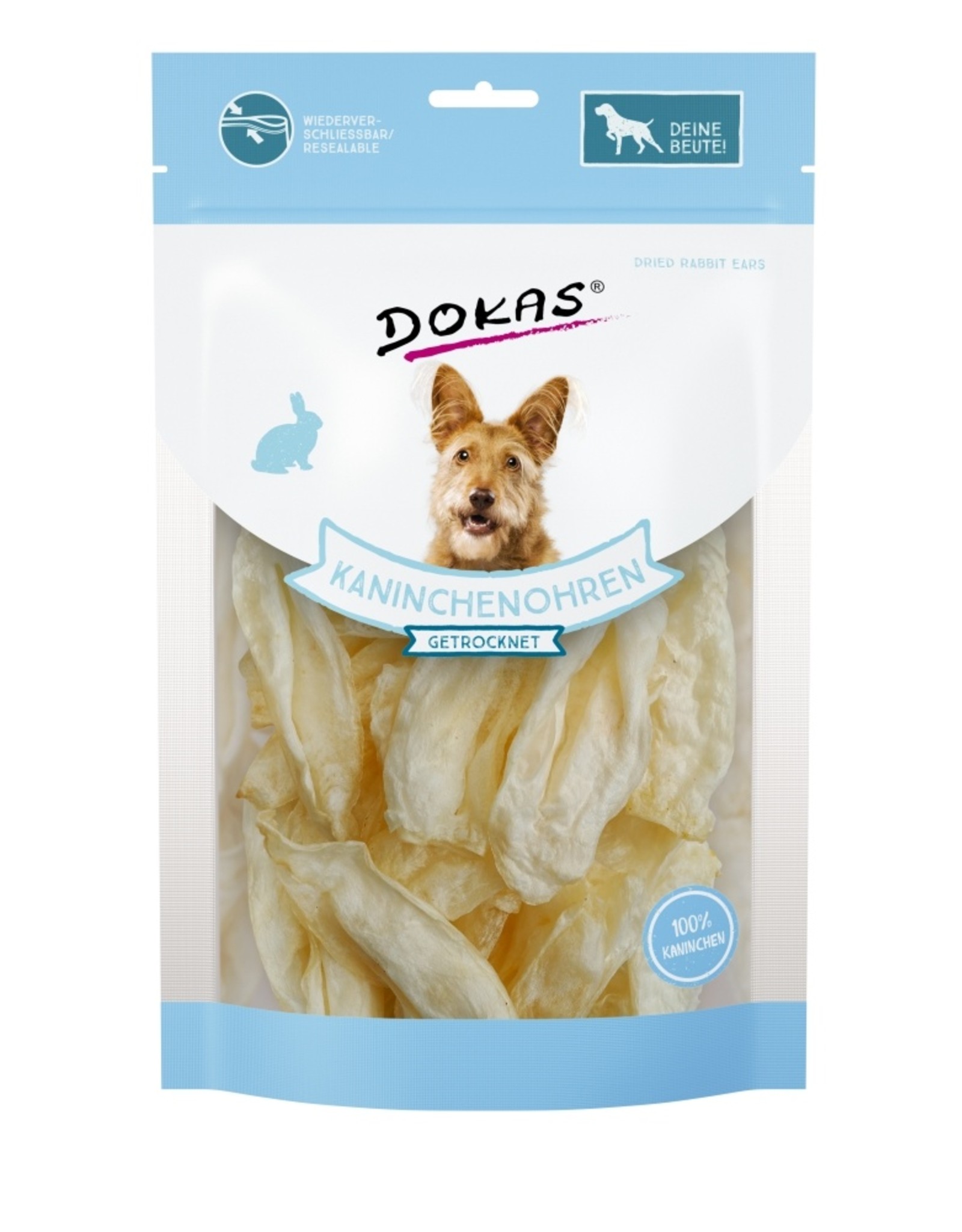 Dokas Dokas Kaninchenohren ohne Fell getrocknet 70 g