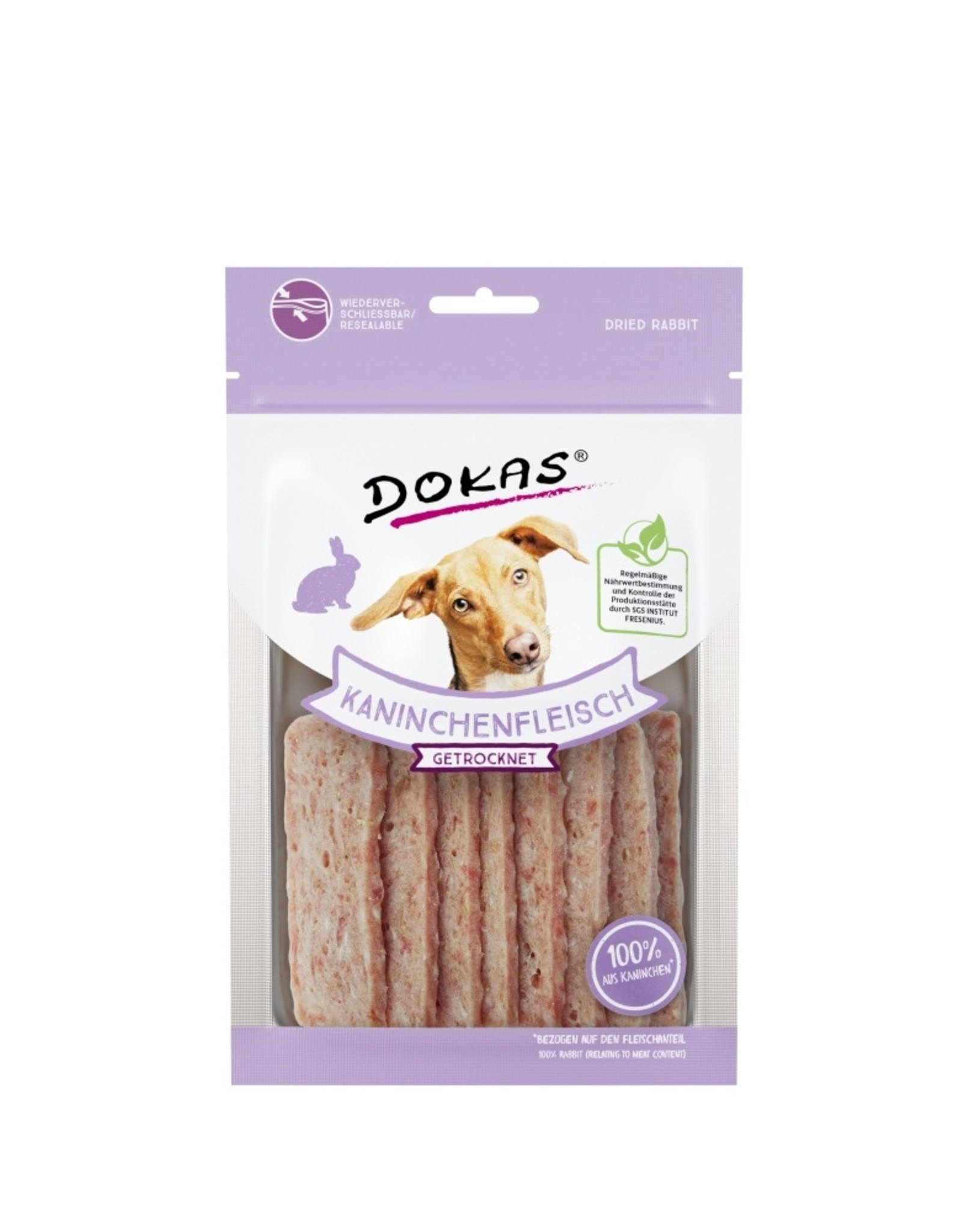 Dokas Dokas Hunde Snack Kaninchenfleisch getrocknet 70 g