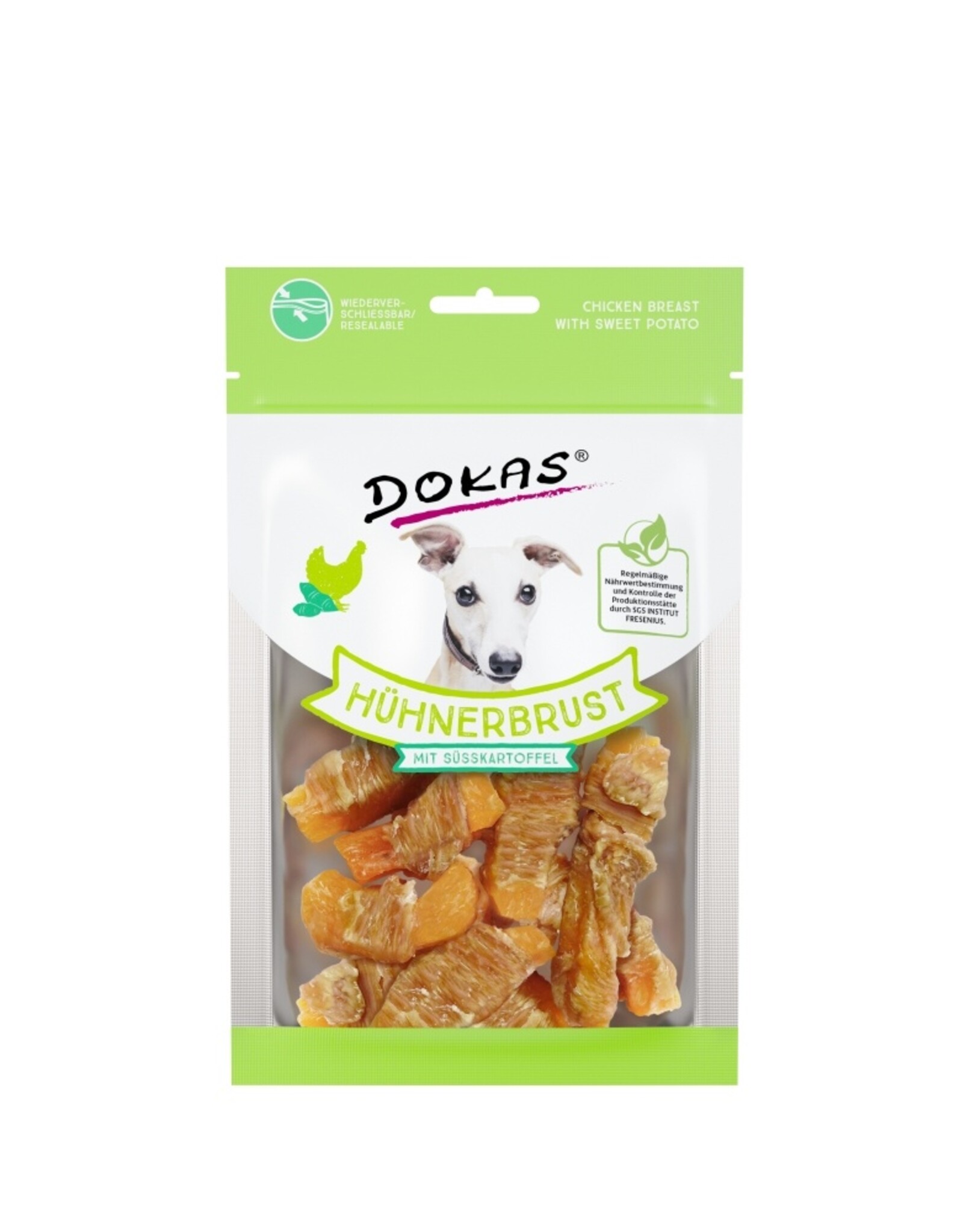 Dokas Dokas Hunde Snack Hühnerbrust mit Süßkartoffel 70 g