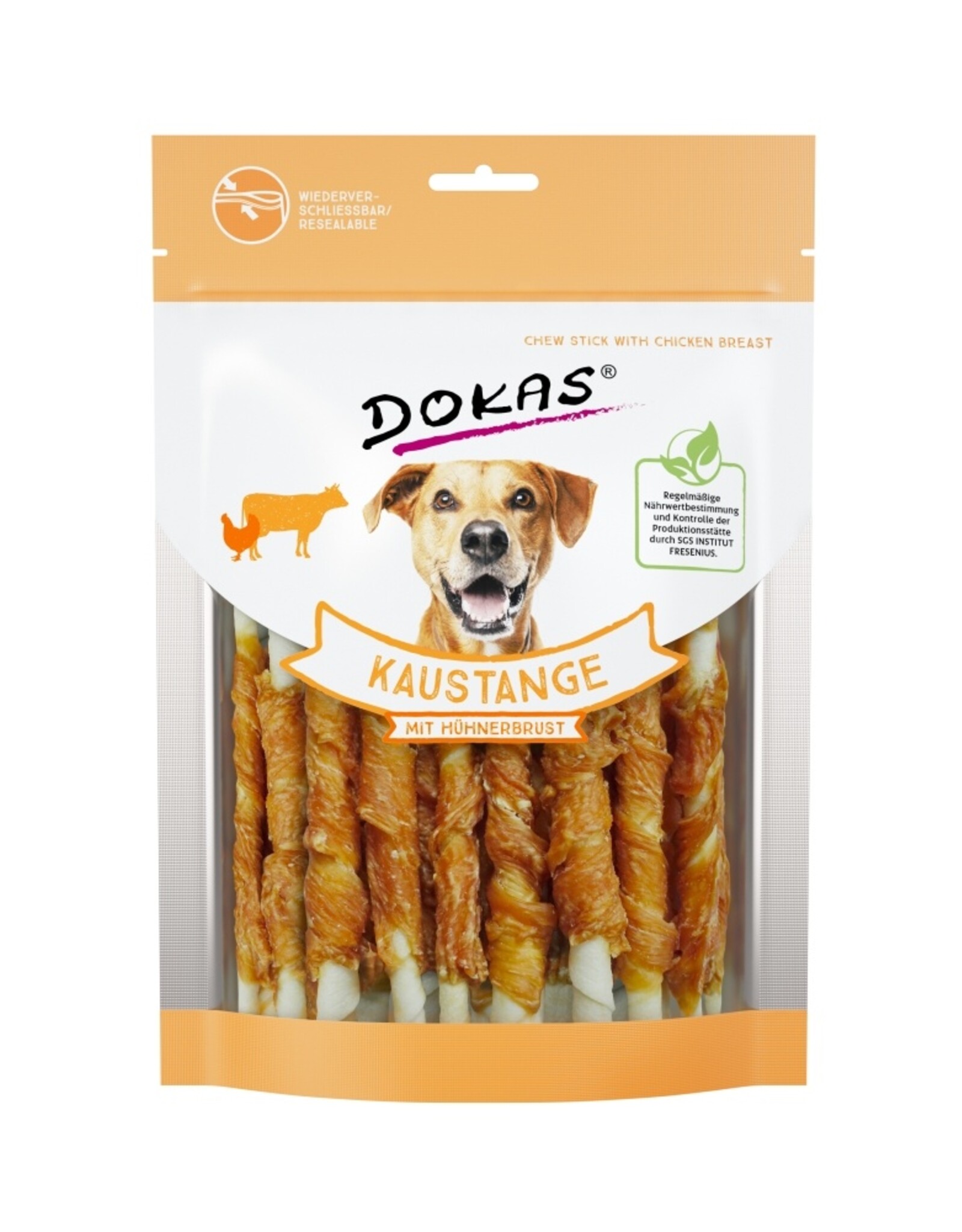 Dokas Dokas Hunde Snack Kaustange mit Hühnerbrustfilet 200 g