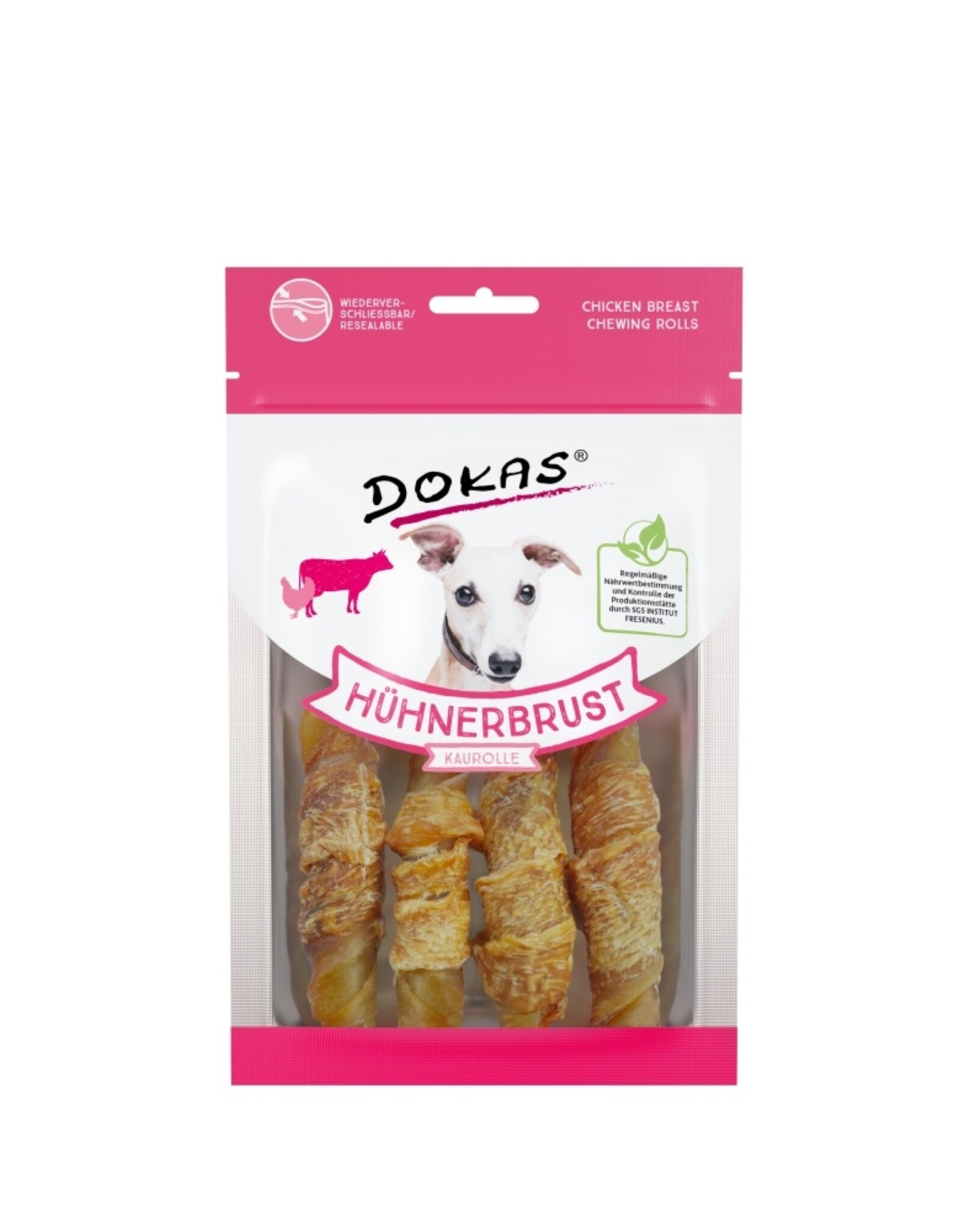 Dokas Dokas Hunde Snack Hühnerbrust Kaurolle 90 g