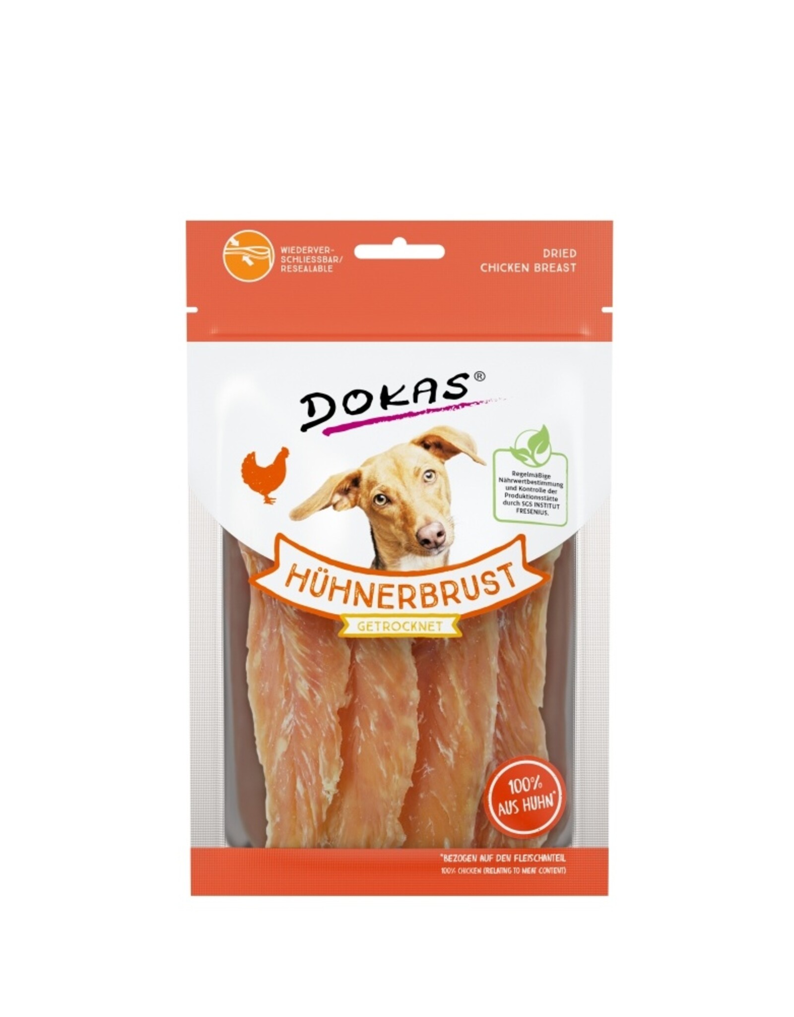 Dokas Dokas Hunde Snack Hühnerbrust getrocknet 70 g