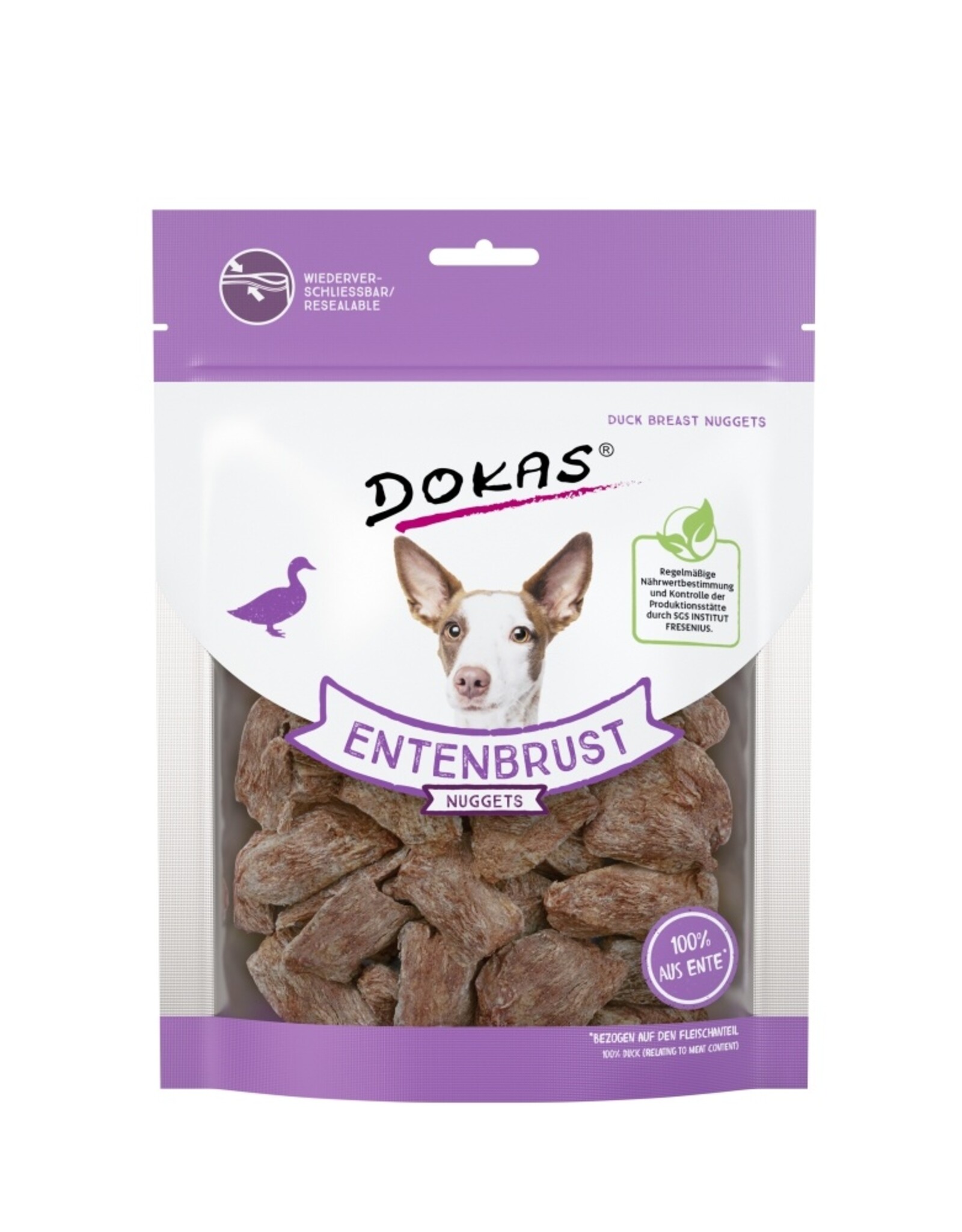 Dokas Dokas Hunde Snack Entenbrust Nuggets gefriergetrocknet 110 g