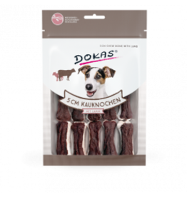 Dokas Dokas Hunde Snack 5 cm Kauknochen mit Lamm 12 Stück