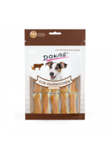 Dokas Dokas Hunde Snack 5 cm Kauknochen mit Huhn 12 Stück