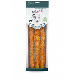 Dokas Dokas Hunde Snack 1 m Kaurolle aus Rinderhaut mit Huhn 315 g