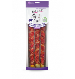 Dokas Dokas Hunde Snack 1 m Kaurolle aus Rinderhaut mit Ente 315g