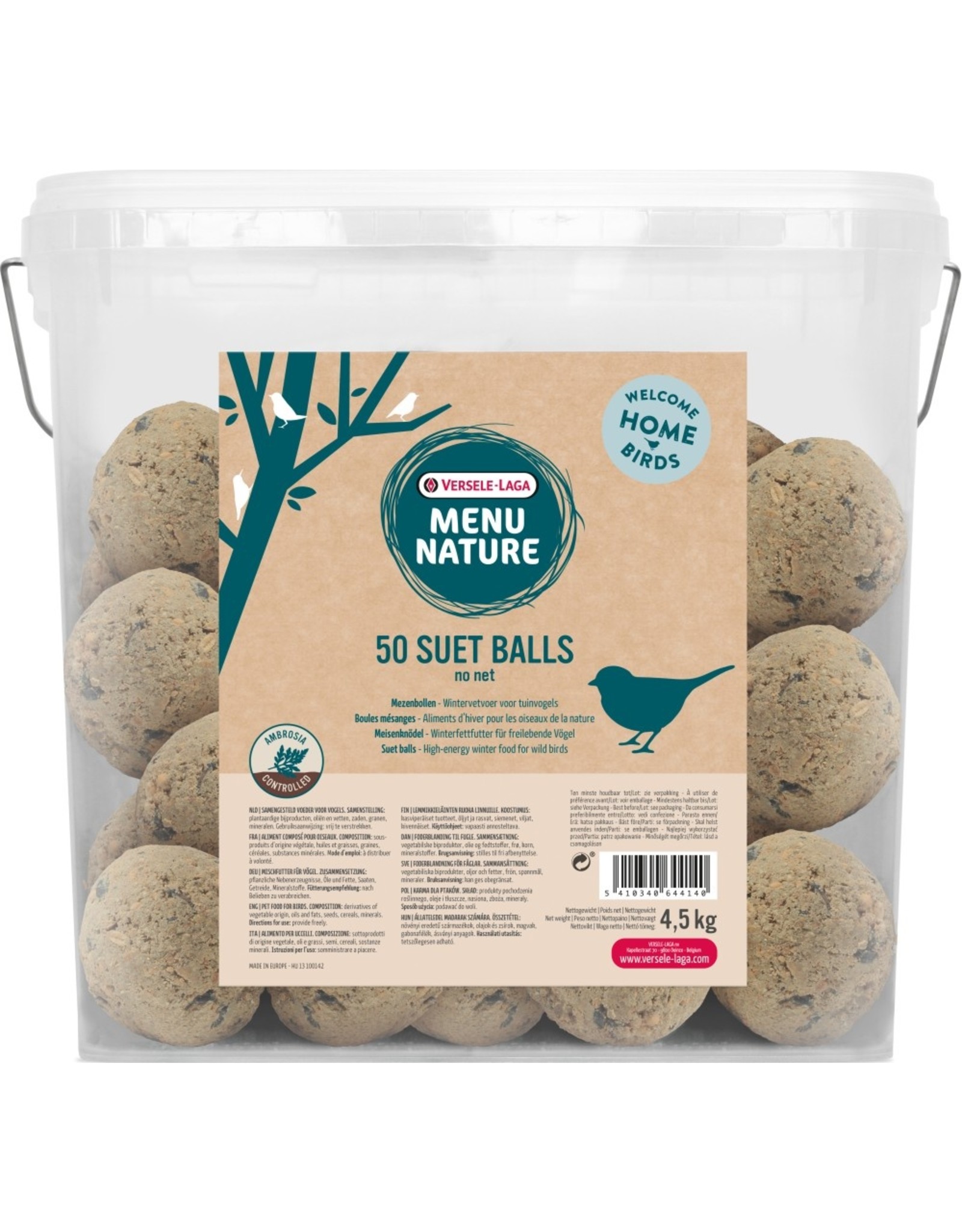 Versele-Laga VL Menu Nature 50 suet balls NO net 4,5kg