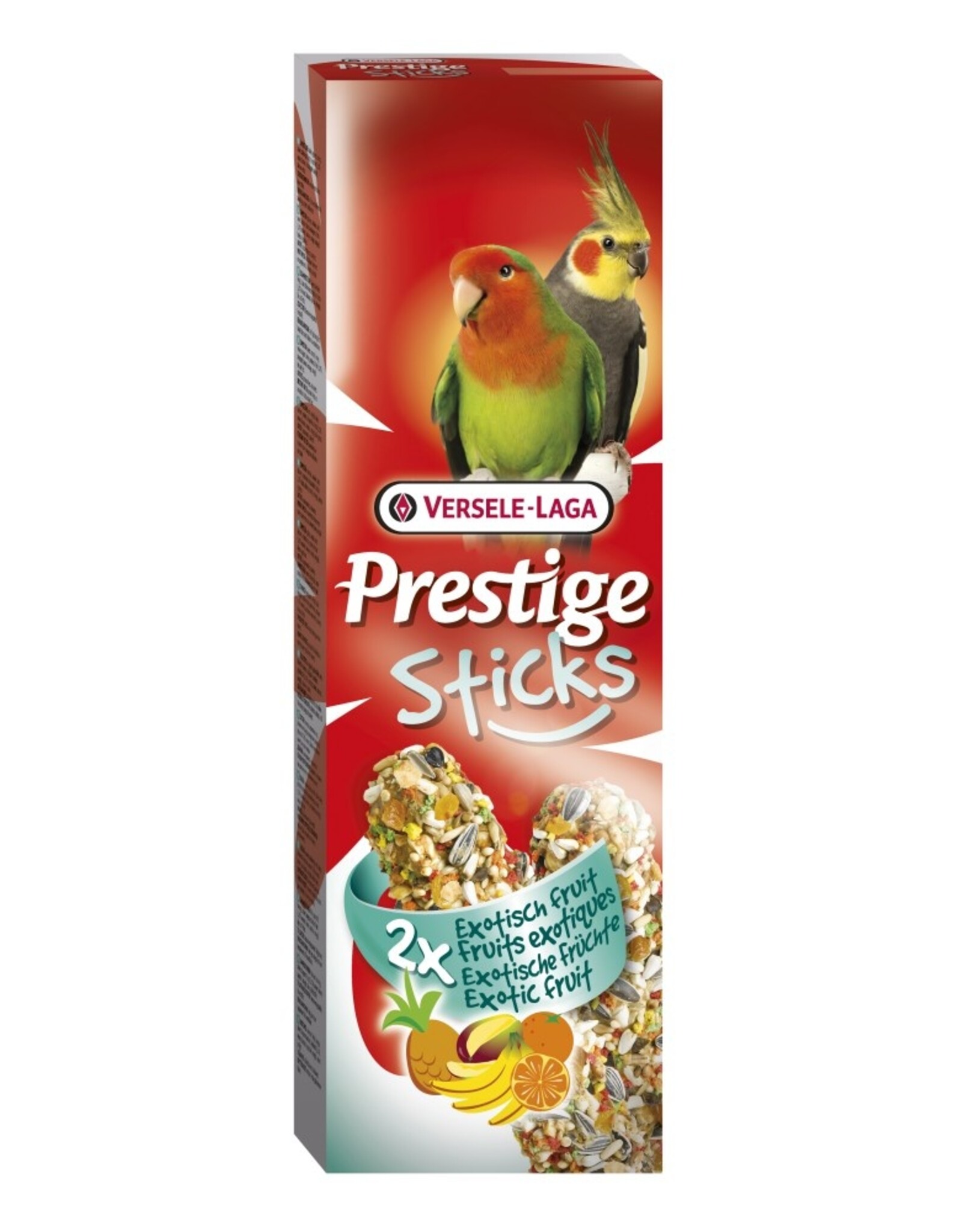 Versele-Laga Prestige Sticks Großsittiche Exotische Früchte - 2 Stück 140g