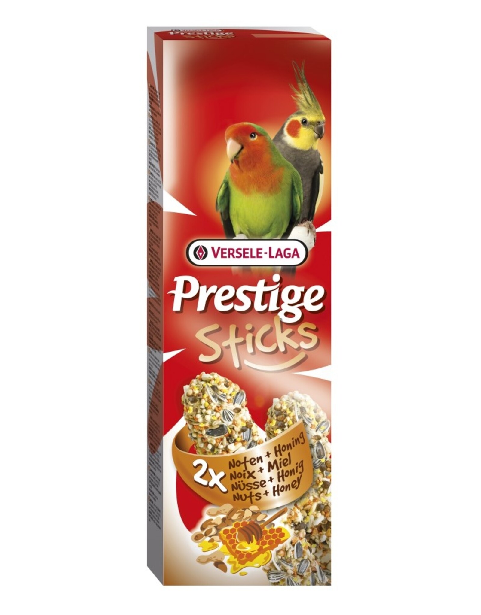 Versele-Laga Prestige Sticks Großsittiche Nüsse & Honig - 2 Stück 140g