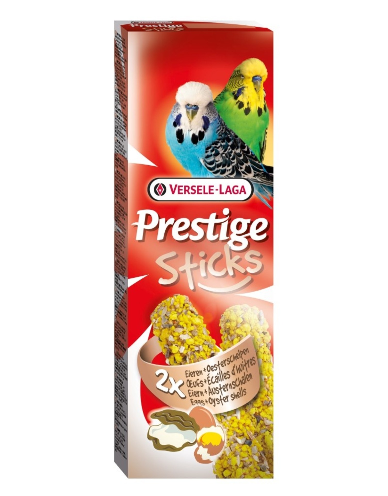 Versele-Laga Prestige Sticks Sittiche Eier & Austernschalen - 2 Stück 60g