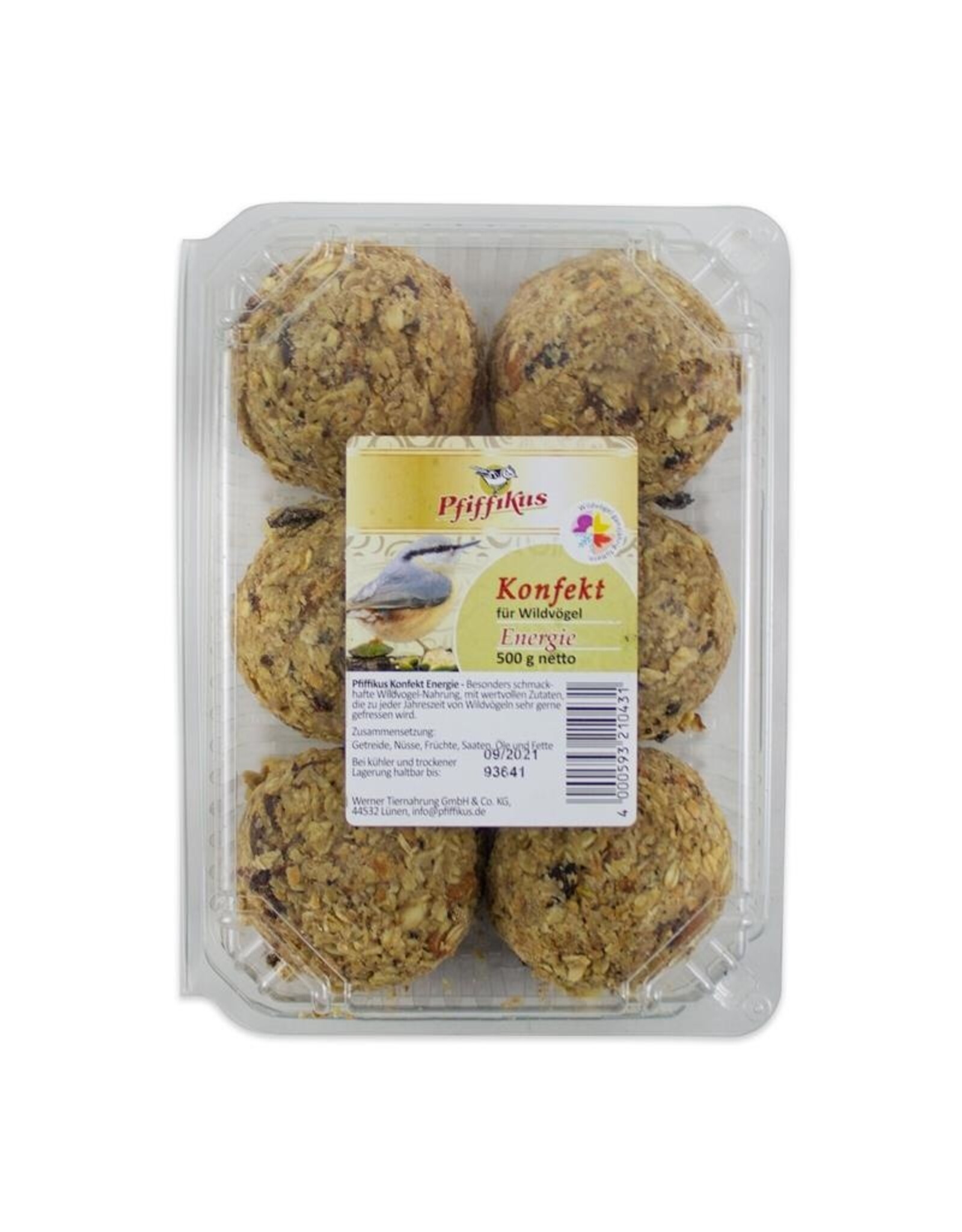 Pfiffikus Pfiffikus Vogel-Konfekt Energie 6er Blister