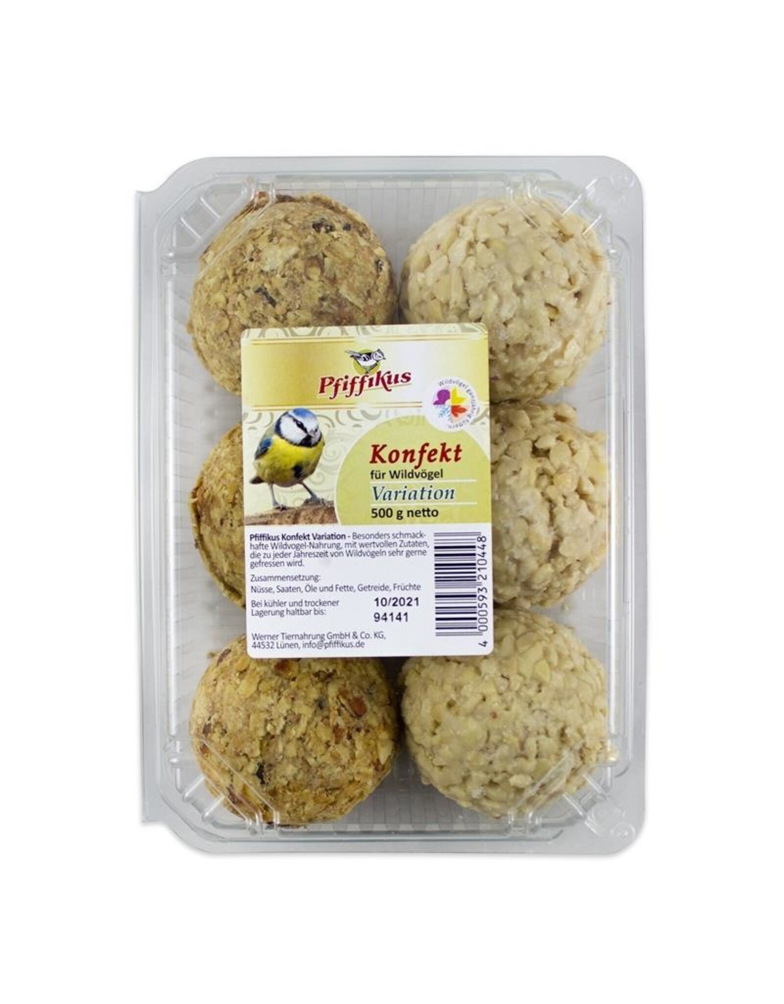 Pfiffikus Pfiffikus Vogel-Konfekt Variation 6er Blister